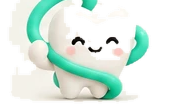 Flosso mascot celebrating